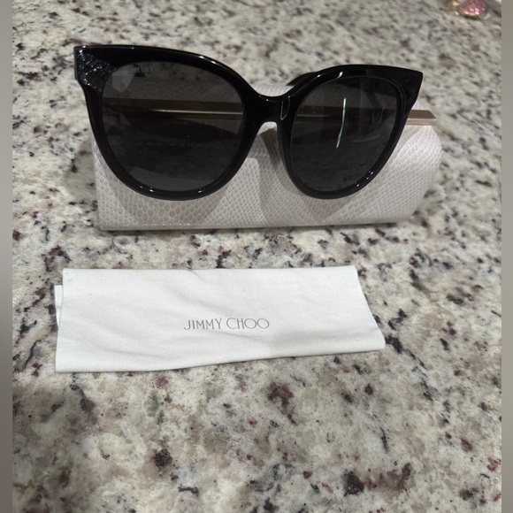 Jimmy Choo Elegant Black sparkle ✨ Sunglasses main image 14
